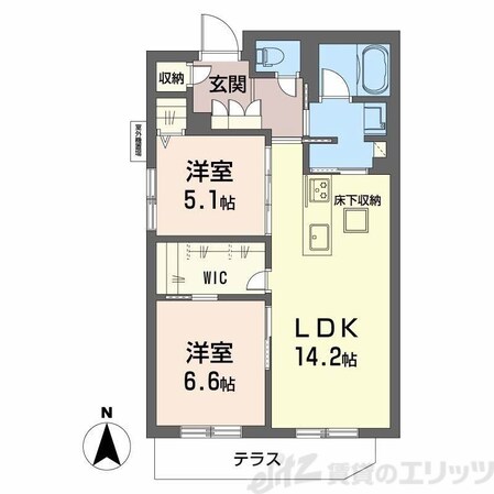 シャーメゾン サイビータの物件間取画像